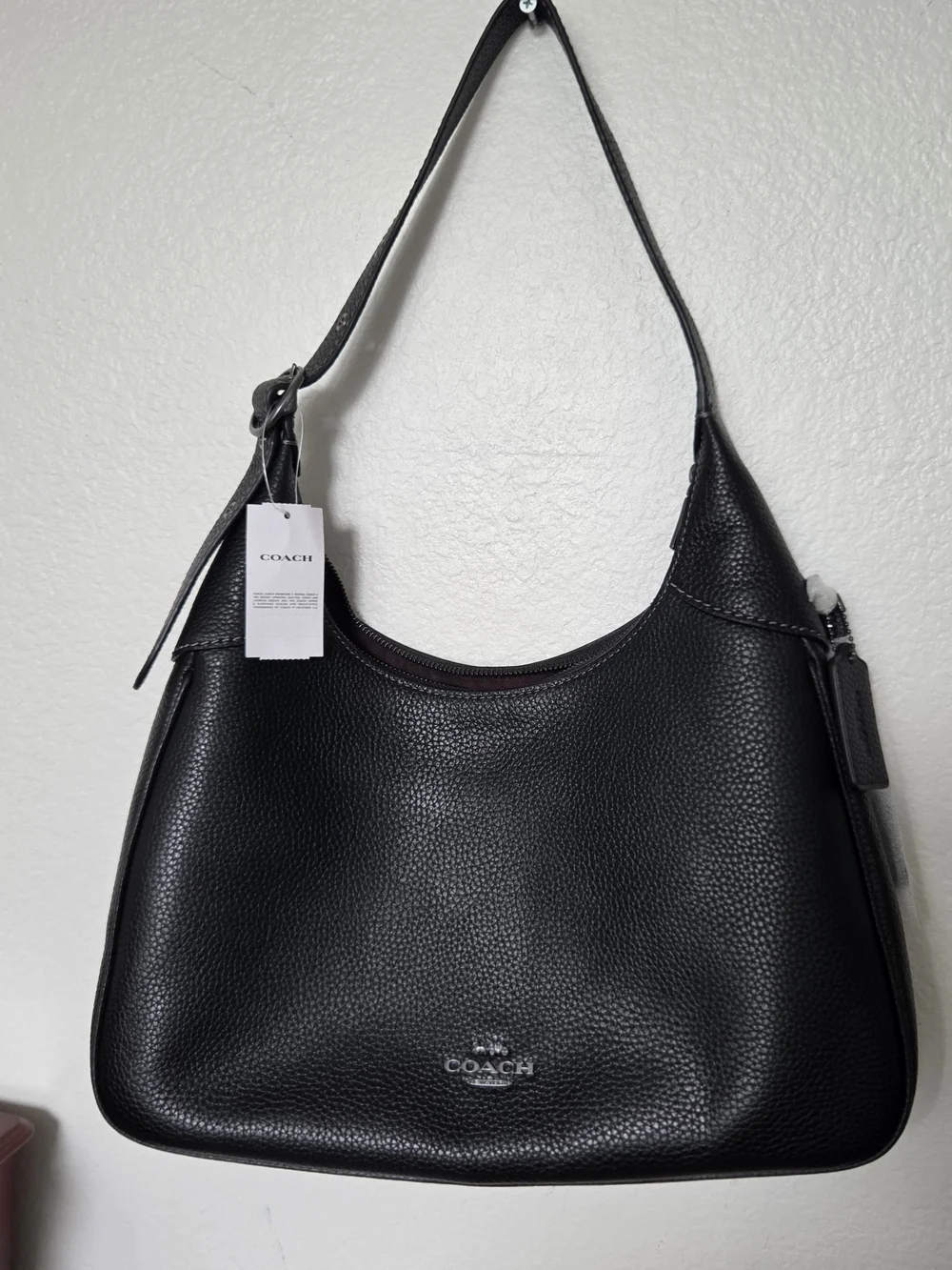 Coach Black Leather Shoulder Bag